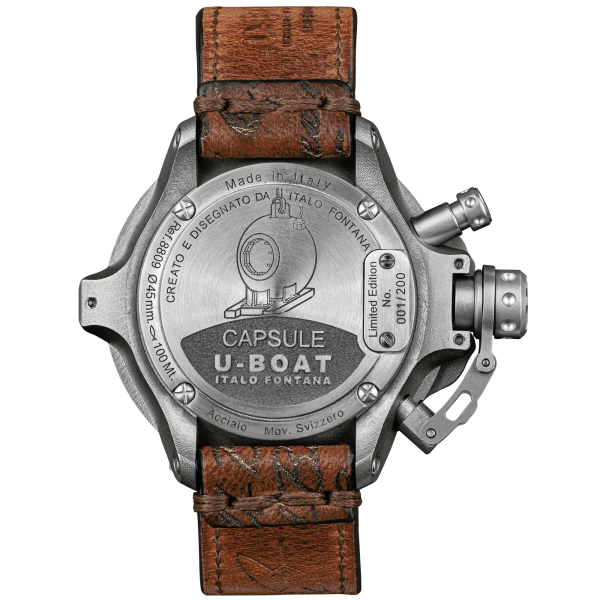 Oiritaly Orologio Meccanico Uomo U Boat 8809 CAPSULE Orologi